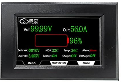 JK Smart BMS Battery Equalizer JK BMS RS485 CAN-Modul und LCD-Anzeigeadapter RS485, LCD, LCD von B2A8S20P, Leistungsplatine, BMS-Schalter, Adapter Batterie Schutzpanel Laderegler ( Color : LCD , Size