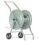 LIVLIG Schlauchwagen Metall, Premium Gartenschlauch Wagen, Schlauchwagen bis 50 m Gartenschlauch, Made in Europe, Farbe: Grün