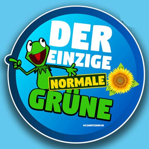 Sammys Shirt Store Frosch-der einzig Normale Grüne Aufkleber 4,5 cm