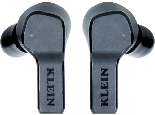 KLEIN TOOLS AESEB1S Smart Sense True Wireless Safety Earbuds with Bluetooth and Situational Awareness, 26dB Hearing Protection, 30-Hr Runtime