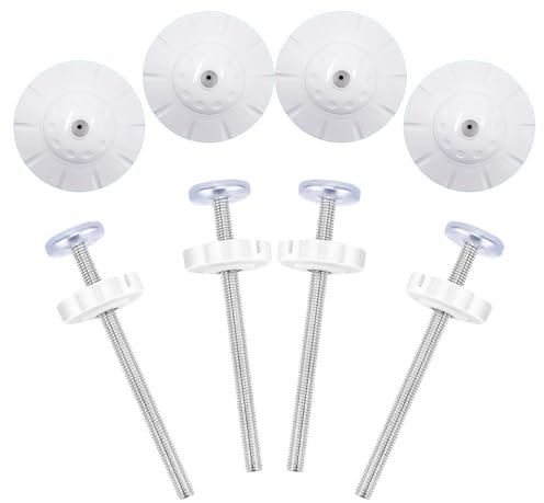 8pcs Baby Gate Extension Kit with 4pcs Screws and Wall Protectors - Pressure Install Baby Gate Extender