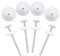 8pcs Baby Gate Extension Kit with 4pcs Screws and Wall Protectors - Pressure Install Baby Gate Extender