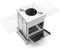 Runioney Nouveau Four de Barbecue de Camping, PoêLe de de Camping, PoêLe à Bois Portable avec Grilles de Gril