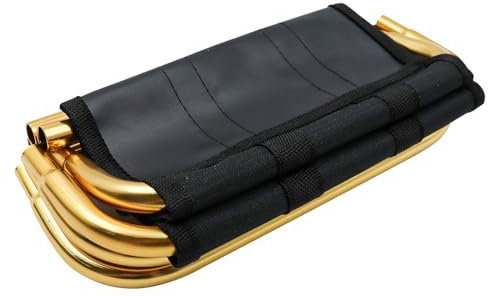 POFET Campinghocker, Outdoor-Hocker, faltbar, Aluminium-Klapphocker, Faltbarer Mini-Traghocker für Camping, Angeln, Reisen, Grillen, Picknick, Schwarz