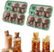 Eiswürfelform mit Deckel BPA Frei, Tootesa 2 Pack Eiswürfelbehälter Stapelbar Sichere Gesunde Eisformen Eis am Stiel für Babybrei Cocktail Whiskey Bourbon, Brandy Kaffee (Bär und Bär)