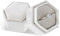 Gjinxi Samt Ring Box Schmuck Ring Box Verlobungsring Box Hochzeitstag Ringhalter Mit Abnehmbarem Deckel für Weihnachten Hochzeit Zeremonie Vorschlag Engagement Jahrestag