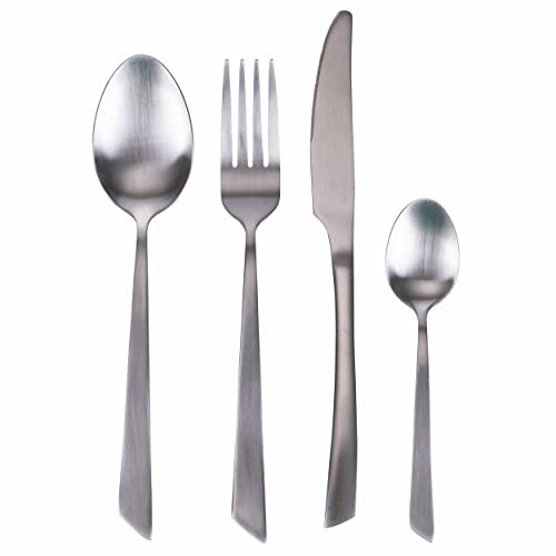 Villa d'Este Home Tivoli Set 24 posate in acciaio inox, silver lucido, Cut