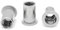 NOLDAR | Dadi Rivetti a testa piatta in acciaio inox (AISI 304). Rivetti filettati M10. Inserti filettati 17 x 21 mm (50 pezzi)