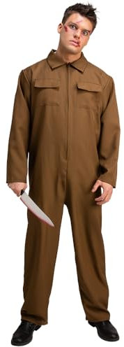 Wicked Costumes Psycho Killer Boiler Suit Fancy Dress Costume - Medium
