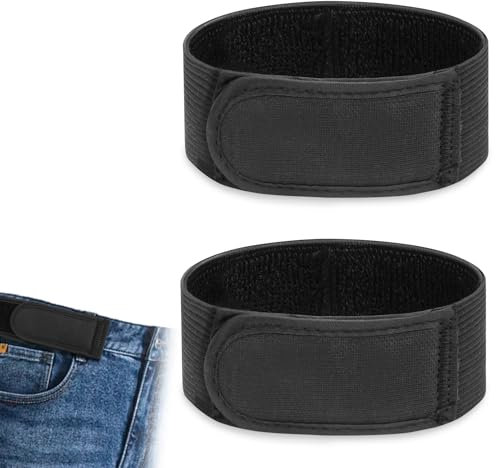 flintronic Schnallenfrei Elastischer Gürtel, 2 Pack Schnallenfreier Damen Stretch Elastischer Gürtel, Gürtel Ohne Schnalle, Unsichtbarer Justierbar Stretchgürtel, Unsichtbarer Gürtel für Jeans Hosen