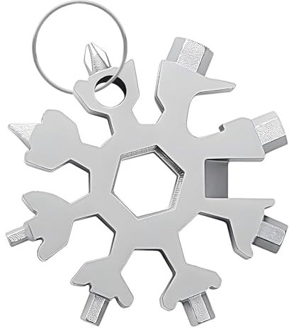 Regalos para hombres, 18 en 1, copo de nieve, multiherramienta para calendario de Adviento, regalo de cumpleaños para hombres, regalo del día del padre