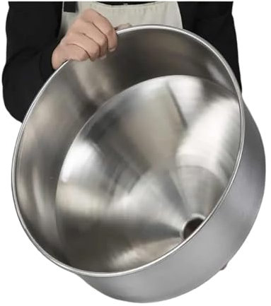 ZBORAVPIX Embudo， Embudo De Acero Inoxidable 304 Engrosamiento De Granos Alimentos Maquinaria De Refinación Industrial Embudo 40 Cm Capacidad 28,5 litros