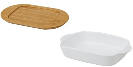 Alipis Bandejas De Cerámica Para Horno Con Tapas Para Cazuelas Platos Con Doble Asa Material Para Hornear Horno Para Arroz Y Bocadillos