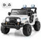 COSTWAY 12V Kids Ride on Car, 2 Motors Electric Off Road Truck with Remote Control, LED Lights, Music, Horn & Wireless Connection, Battery Powered Ride on Toy for Boys Girls (White)