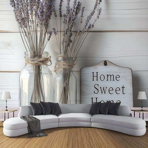 Tapete Holzverkleidung Fototapete 3D - Seidenstoff Tapeten Wandtapete 350x250cm, Ländliches Bauernhaus Wanddeko Design für Tapete Wohnzimmer Schlafzimmer Büro Flur