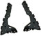 Rejilla Delantera para Opel para Astra H 2004-2008 2009 2010 Soporte Parachoques Delantero Coche Soporte ala Izquierda Lado Derecho 24460283 24460284 Parrillas Delanteras Coche