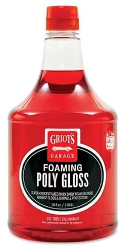 Foaming Poly Gloss 1.035L – Hydrophobic Snow Foam Car Wash for Paint Protection & Gloss Enhancement | Enhances Shine, Beads Water & Preserves Wax Finish