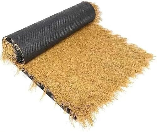 Synthetisches Strohdach, Künstliche Palmendachrolle, Kunstrasen for Tiki-Hüttenüberdachung, Gelb, 0,5 m x (1–20) m(1 * 6m(3.2 * 19.6ft))