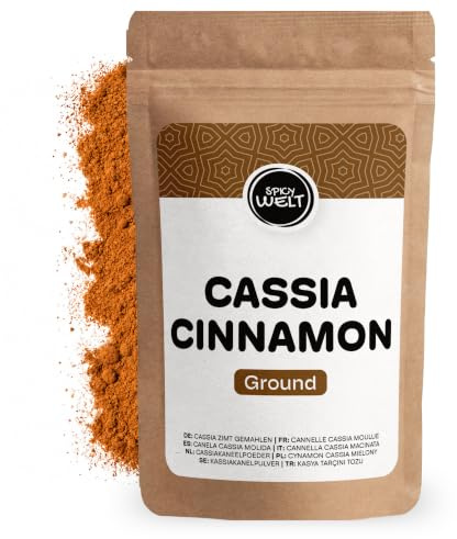 Spicy Welt Cannelle Cassia Moulue (500g) – Poudre de Cannelle Intense | Pour Pain d'Épices, Tartes, Tajines & Desserts | Arôme Puissant & Boisé | 100% Naturel, Sans Additifs