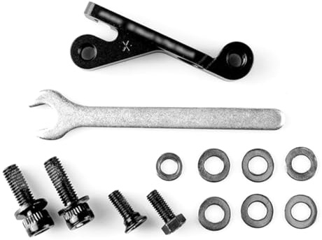 Ausi IS To Flat Mount Brake Adapter, Brake Caliper Mounting Adapter, for Mountain Bikes and Road Bikes(Black)