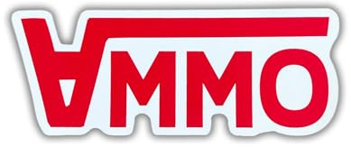 Brothers in Arms - Sticker „Ammo“ – Premium Vinyldruck – 10cm x 3,9cm – wasserfester Aufkleber für Trinkflaschen, Spinttüren etc. – Bundeswehr- & Militär Design