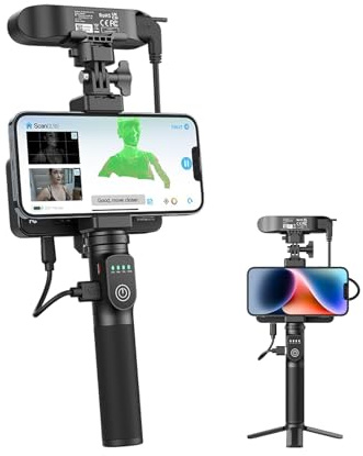 Creality 3D-Scanner CR-Scan Ferret Pro für 3D-Druck, Handscanner mit drahtlosem Scan & Anti-Shake-Tracking, Upgrade für schnellen Vollfarbscan, 0,1 mm Genauigkeit, für iOS, Android, PC (Win 10/11)