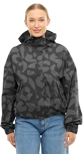 LARKSON Regenjacke Damen Herren Grau Leo - Elin - Regenmantel für Fahrrad Outdoor Festival - Wassersäule 10000 mm - Wasserdichte Jacke mit Verschweißten Nähten - Faltbar