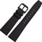 Richie strap 20 mm, 21 mm, 22 mm, Canvas-Lederarmband, passend für IWC-Pilotenuhren, Schwarz (schwarze Schnalle), 21 mm, Armband