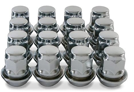 16 x Chrome Wheel Nuts for Genuine Ford Fiesta Alloy Wheels Part No. 16FOENM10121