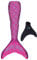Fin Fun Meerjungfrauenflosse für Mädchen - Monoflosse inkl. Meerjungfrauenflosse - Farbe Pink Größe S/M - mit patentierter Monoflosse aus Neopren