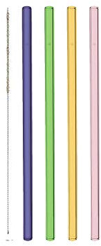 LEONARDO HOME 020940 CIAO Paille en verre borosilicate