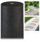 Relaxdays 3 x Unkrautvlies, 150 g/m², Pflanzenschutz, wasserdurchlässig, UV-beständig, Starkes Gartenvlies, je 50 m, schwarz