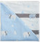 Hayisugar Baby Decke Kuscheldecke, super weich,110x110cm, 100% Baumwolle, 6-lagig, Babydecke, Kinderwagendecke, Einschlagdecke, Kinderdecke,Erstlingsdecke, Blau Eisbär