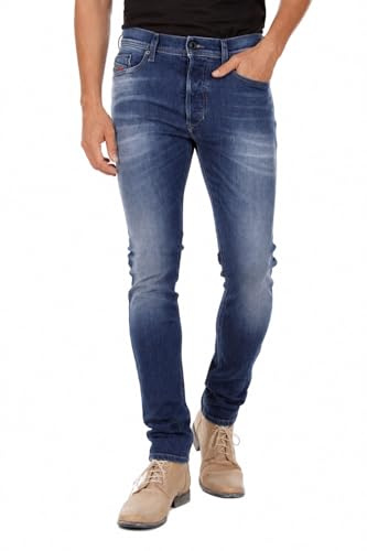 Diesel Tepphar R39M0 Men's Jeans Pants Slim Carrot (Blue, 30W / 30L)