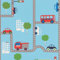 Papier peint enfant garçon pas cher | Papier peint circuit voiture en ligne 93632-1 | Papier peint chambre garçon bleu & multicolore SP03470