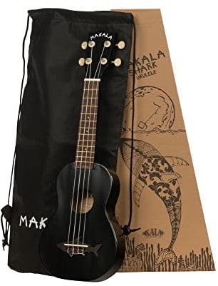 Kala Makala Shark Black Sopran-Ukulele inkl. Gigbag