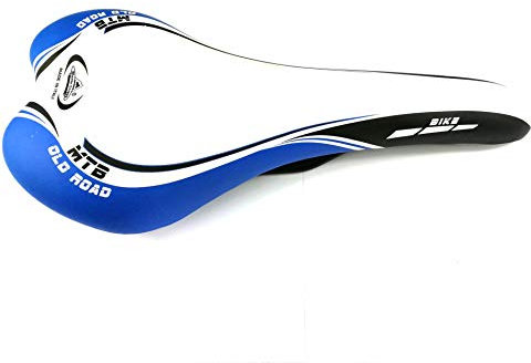 MASE Sports Fahrrad Sattel MTB/Rennrad Old Road blau-weiß-schwarz