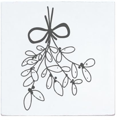 May and Berry Holzstempel - Mistelzweig, 45x45mm