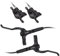 Vandorm Shimano FRONT & REAR SET BR-MT200 / BL-MT200 bled brake lever/post mount calliper disc brake set