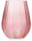 AmeliaHome Vase 15,5 x 19,5 cm Vase décoratif en Verre Décoration Vitoria Rose poudré