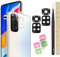 YHX-OU 2 Pièces Caméra Arrière pour Xiaomi Redmi Note 11s Lentille en Verre Vitre Appareil Photo avec Pincettes + 2 Pièces pour Xiaomi Redmi Note 11s Caméra Arrière Protection