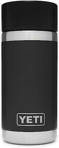 YETI Rambler Vaccum Insulated Stainless steel Hotshot Bottle, Black, 12oz ( 354 ml)