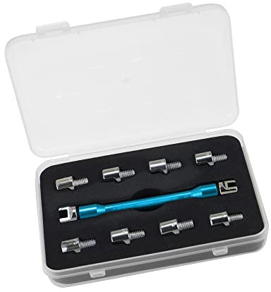 A ABSOPRO Motorrad Speichenschlüssel Set 10 in 1 Rad Speichenschlüssel Schraubenschlüssel Werkzeug