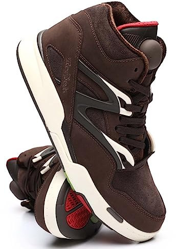 Reebok Pump Omni Zone II Grizzly Brown/Dark Brown/Crimson Mist 8.5 D (M), Brown, 8.5