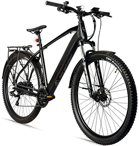 Bergsteiger Cannock 26 Zoll E-Bike mit 250 Watt Motor, Hydraulikbremsen, Aluminium Ebike Mountainbike Herren & Damen, Farbdisplay, Elektrofahrrad mit Shimano 24 Gang-Schaltung