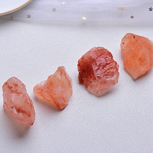 Pierre minérale naturelle orange cristal gravier spécimen pierre minérale décoration de la maison aquarium livraison aléatoire 100 g