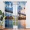 Hiseng Voile Vorhänge mit Ösen Durchsichtig Halbtransparent Ösenvorhang für Fenster Wohnzimmer Schlafzimmer Moderne und Elegante Transparent Gardine 2er Set (107x160cm,Brücke)