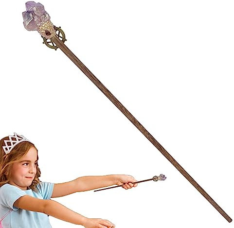 FacynBaguette in Pietra Mago | Accessori Cosplay Collezione Bastoni Pietre preziose Accessori - Professor Wand Magicial Wizard Wands for