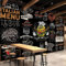 Benutzerdefinierte Fototapete 3D Hamburger Pizza Western Fast Food Restaurant Coffee Shop Hintergrundtapete Wandbild Papel De Parede-300cm(W) x200cm(H)