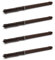 cyclingcolors 4x Support d'étagère caché invisible flottant marron capacité 15kg Console Fixation Murale Suspendue Tiroir Meuble Mur Dissimulé Décoration DIY, 10 x 100mm